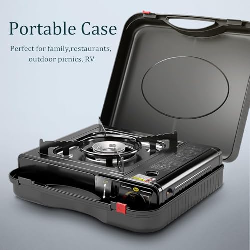 Image of Portable Camping Stove With CarryIng Case | 2 IN Portable Camping Stove | Gas Powerd Single Burn Stove For Outdoor, Camping, Hiking, Traking By Astrophile (AS5)