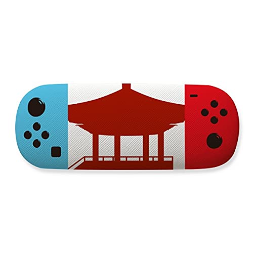Étui de rangement pour lunettes China Pavilion finition coquillage artistique