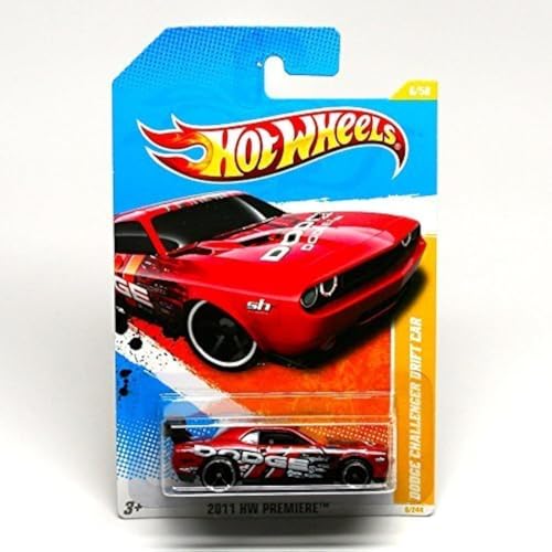 Mattel Hot Wheels Dodge Challenger Rojo 1:64 miniatura 1