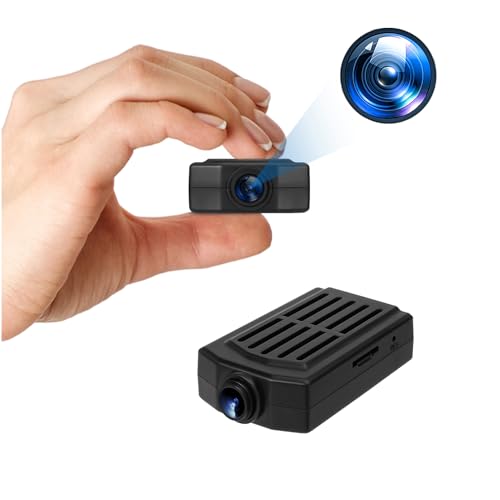 LAIHKUN Mini Telecamera Spia, Telecamera Nascosta 1080P con Monitoraggio del Movimento, Registrazione Video e Audio, Batteria a Lunga Durata da 3 ore, Free 32GB, Niente WiFi