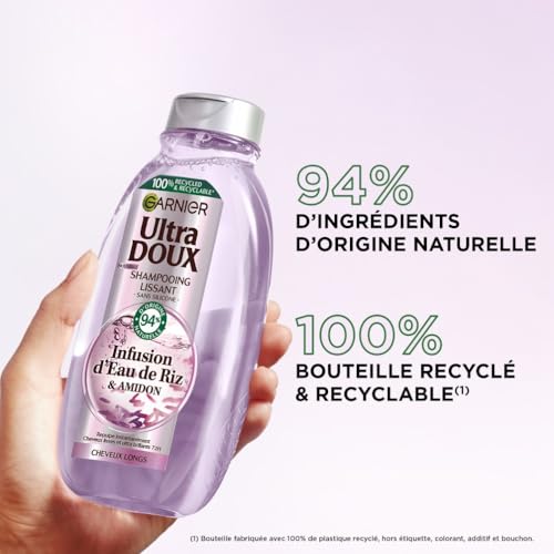 Shampoing Lissant Cheveux Longs Infusion Eau De Riz Et Amidon Ultra Doux Garnier Le Flacon De 200ml - vue 6