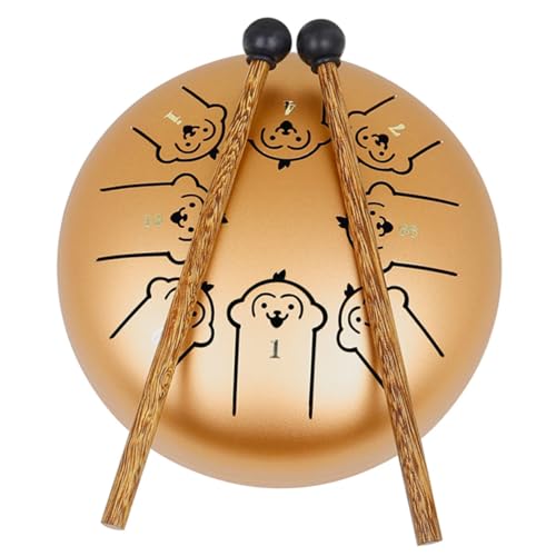 Levemolo Steel Tongue Drum for Boys and Girls Educational Percussion Instrument 5.5 Inch for Toddlers Meditation
