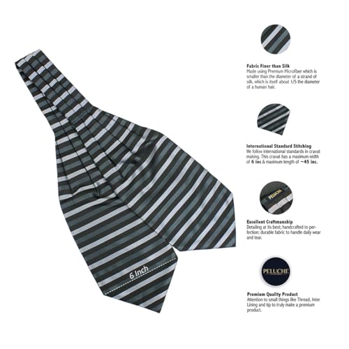 Image of Peluche Stunning Alley Black Cravat for Men