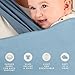Moby Baby Wrap Carrier Easy-Wrap for Newborns to Toddlers (8-33lbs), Infant Sling Carrier, Lightweight & Hands Free Design for Mom and Dad, Adjustable for All Body Types (Sea Spray Blue)
