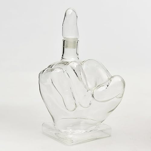 ANTMOR Novelty Middle Finger Whisky Decanter for Beverages