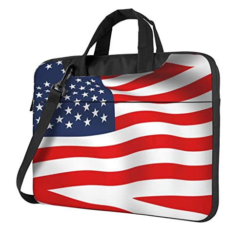 Sacoche pour ordinateur 14 pouces drapeau américain patriotique