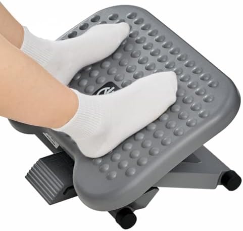 HUANUO Adjustable Desk Footrest, Foot Rest for Under Desk at Work...