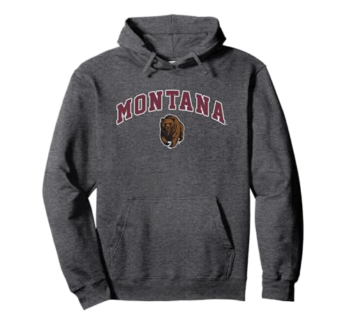 University of Montana Grizzlies Block Stacked Pullover Hoodie