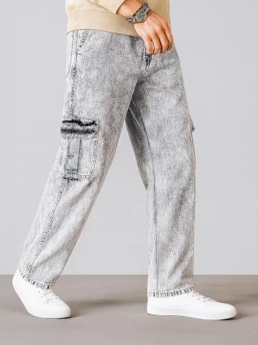 Image of Noble Monk Men's Denim Jeans | Stylish Casual Wear | Stretchable Cotton Trousers | Comfortable Everyday Pants | Travel, Outdoor & Streetwear