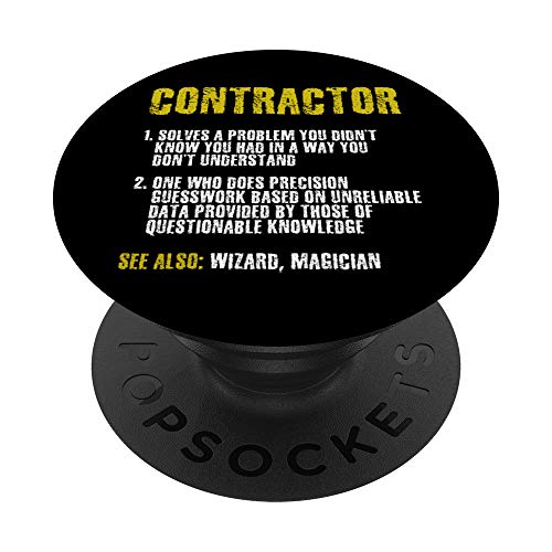 Construction Crew Funny Contractor Gift PopSockets Grip and Stand for Phones and Tablets