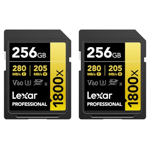 Lexar S[hV[Y vtFbVi 1800x 256GB UHS-II SDXC[J[h 2pbN