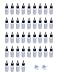 Auto-plaza 40pcs HDPE Plastic Thin Tip Dropper BottlesSmall Empty Squeeze Dropper Bottles including 2x Mini Funnels Set (1Oz (30ml))