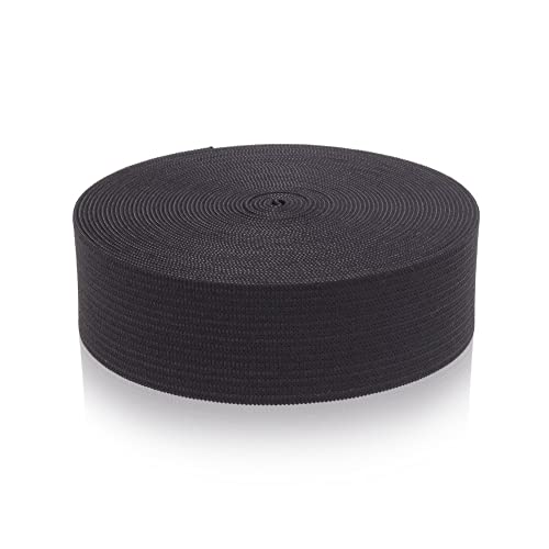 Parts Express 1-inch By 10 Yards Black Knit Heavy Stretch High Elasticity Elastic Band