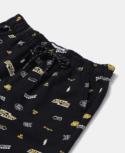 Image of Jockey CB03 Boys Super Combed Cotton French Terry Printed Shorts with Turn Up Hem Styling (Colors & Prints May Vary)