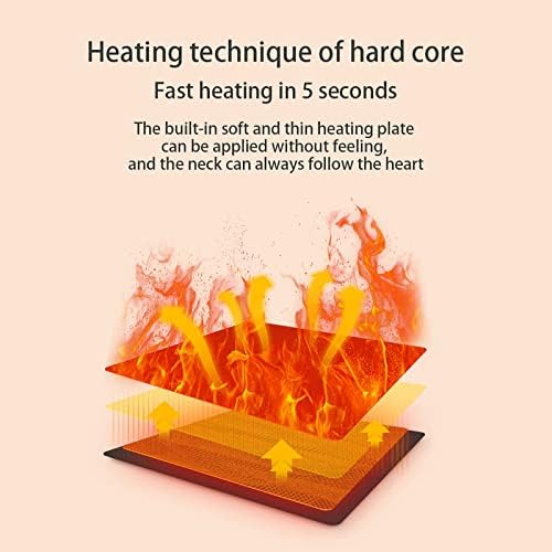 oglccg Heated Scarf for Women Winter Electric Heated Neck Scarves with 3 Heating Levels USB Charging Heating Pad for Pain Relief Thermal Neckerchief Gift for Men Ladies Outdoor Skiing