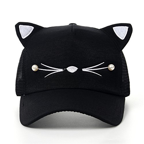 Coolwife Baseball Cap Sport Adjustable Workouts Activities Sun Hat For Men And Women (Bead Ear Black) #TOP1