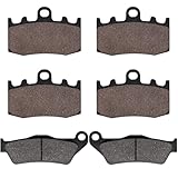Yerbay Plaquettes de Frein Avant/Arrière Kit pour BMW R 1150 RT (Integral ABS) 2000 2005 / R1200S 2006 2008 / R1200 RT 2005 2013 / RG 1200 GS (K25) Cast Wheels 2004 2008