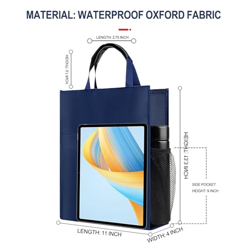 Oxford Document Bag, Waterproof File Bag with Handle Portable Tote Bag With Zipper for Business Meeting Office2