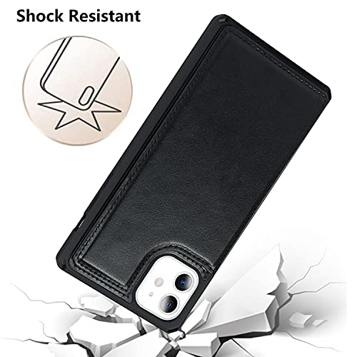 Coque cuir PU iPhone 11 premium anti-choc et compartiment carte haut de gamme - 6