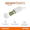 Amazon Basics Dog Poop Bags with Dispenser, 540 Count, Enhanced for Guaranteed Leakproof, Unscented, Includes Leash Clip #1