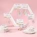 Fashion Earrings for Women, Funtopia 68 Pairs Drop Dangle Earrings, Statement Stud Earrings Pearl Earrings Set for Party Jewelry (Gold and Silver)