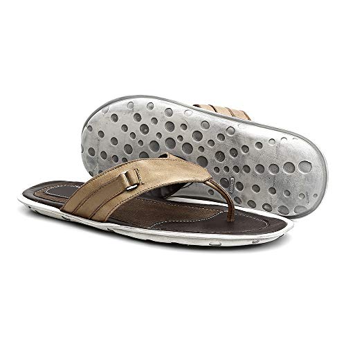Chinelo Masculino Freewind Couro Fly Tabaco 90092 Tamanho:41/42