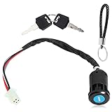 QAZAKY Ignition Key Switch Compatible with ATV Quad Scooter Go Kart Moped Buggy Pocket Mini Dirt Bik