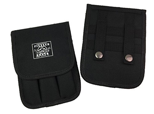 Fixxxer 3 Magazine Pouch with Cover and Belt Loops, for use with Glock and Other Magazines (Holds 3 Magazines)