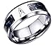 Star Scifi Trek Original Command Symbol Blue Carbon Finger Ring (11)