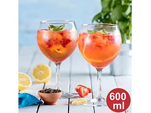 Jogo 6 Taças para Gin Tônica 600 ml Vidro Nadir Figueiredo (7948)