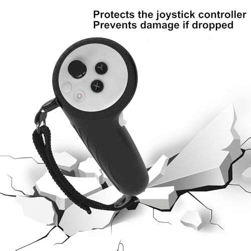 BeisDirect Ensemble d'accessoires 6 en 1 pour casque de réalité virtuelle Pico 4 Ultra, masque en silicone, masque de protection pour les yeux, poignée de manette, film trempé d'objectif (gris) – vue 4