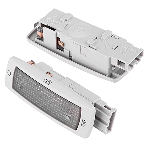 BOROCO Luz de Mapa de Lectura Trasera, Luz Interior del Coche 3B0947291B Reemplazo de la lámpara del Techo de la luz del Techo de la luz del Mapa Trasero(Gris) Cover