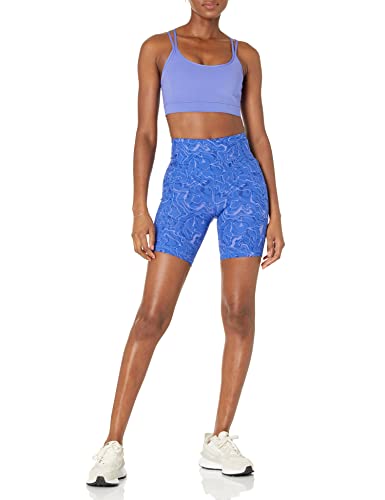 Amazon Essentials Women's Active Sculpt High Rise 7 Bike Shorts With Pockets, Multicolor Marble, X-Large #TOP3