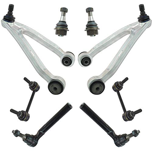 TRQ Front Control Arm Ball Joint Sway Link Tie Rod Steering Suspension Kit 8pc