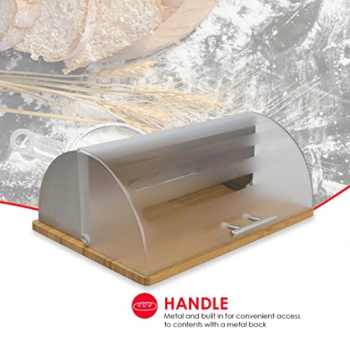 Home Basics Bread Box, Acrylic/Wood #TOP3