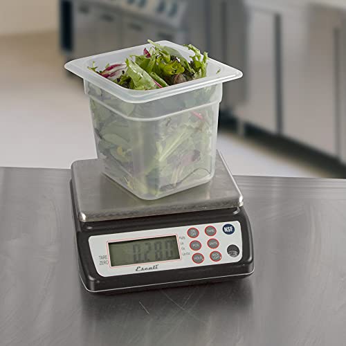San Jamar Scdg33Bk Square Professional Digital Scale, Black With Stainless Steel Platform #TOP3