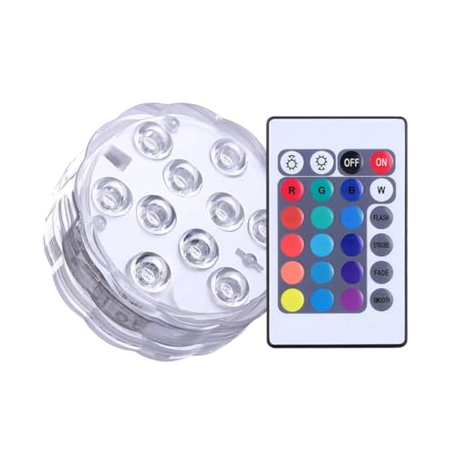Luz De Led Para Decoração Piscina Aquario Subaquática Jardim RGB Prova D'água Com Controle