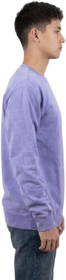 7.25 Oz Premium Vintage Fleece Textured Sweatshirt | Long Sleeve Crewneck Cotton Blend for Men and Women - Image 3