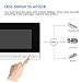 Hfeng Videoportero 7 Pulgadas Transparente Pantalla Sistema de intercomunicación Unidades Timbre para...