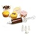 Norpro Cupcake Injector/Decorating Icing Set, 9-Piece Set, Stainless Steel, Multicolor