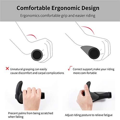 BESPORTBLE 2 Pcs Motorbike Guiador Em Forma de L Bar Termina Motocicleta Motocicleta Guiador End Plu