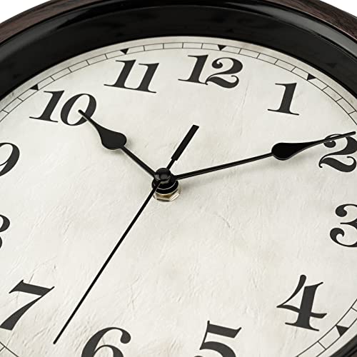 Lumuasky Outdoor Clocks Waterproof Retro Silent Non-Ticking Battery Operated Quartz Round Indoor Outdoor Wall Clock For Patio Pool Garden Home (12 Inch, Bronze) #TOP4