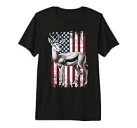 An american Gazelle with US Flag design. US Flag Gazelle motif. This premium t-shirt is made of 100% organic ring spun combed cotton. Unisex t-shirt with superior cotton quality and medium fit.