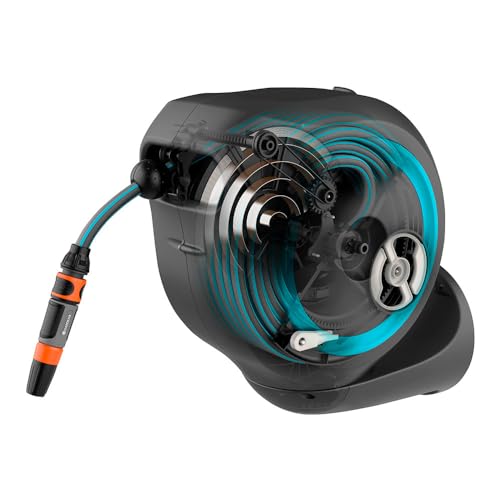 GARDENA Dévidoir automatique mural gardena rollup s - 15 m - bleu - 18600-20