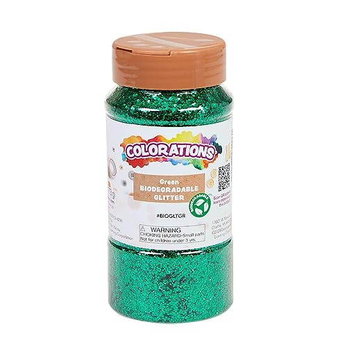 Colorations Biodegradable Glitter Green – 4oz