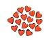 Darice 25mm 8 oz Red Glass Hearts (1 Pack)