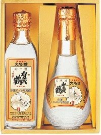 Amazon.co.jp: 賀茂鶴酒造 特製ゴールド賀茂鶴 180ml/2本組hn 化粧箱入