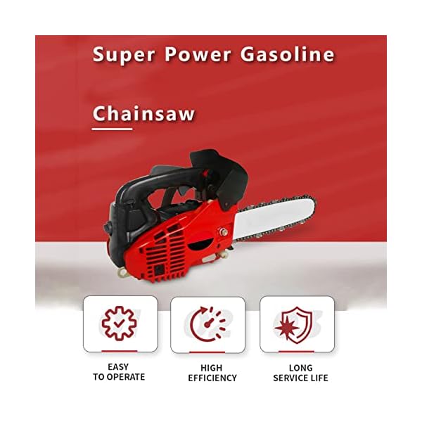 ZHANGTAOLF Gaskettensäge 25,4Cc 2-Zyklus-Benzin-Benzin-Kettensägen Handheld Schnurlose Benzin-Power-Ketten-Sägen Für… – Bild 3
