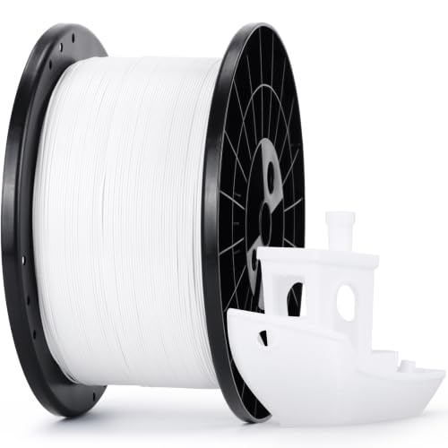 Image of RepRapper PETG Filament 1.75mm 5KG Large Spool(11.02 lb),Stronger Toughness Weather-Resistant Odorless Filament, Fit Most FDM 3D Printers, White