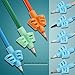 DMFLY Pencil Grips, Pencil Grips for Kids Handwriting, Children Pen Writing Aid Grip Set Posture Correction Tool for Kids Preschoolers Children, Hollow Ventilation Design, 3 Pack